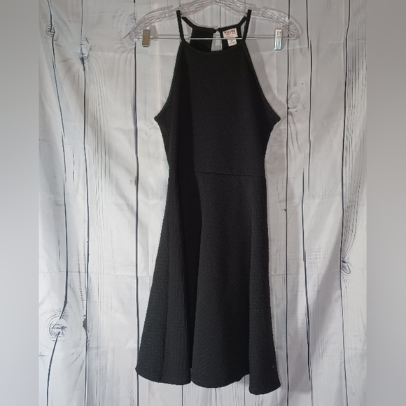 Mossimo Black Halter Textured  Dress - Picture 1 of 11